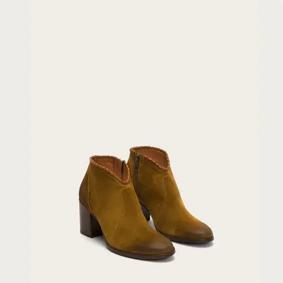 Frye Shoes Frye Womens Nora Whipstitch Shootie Suede Bootie